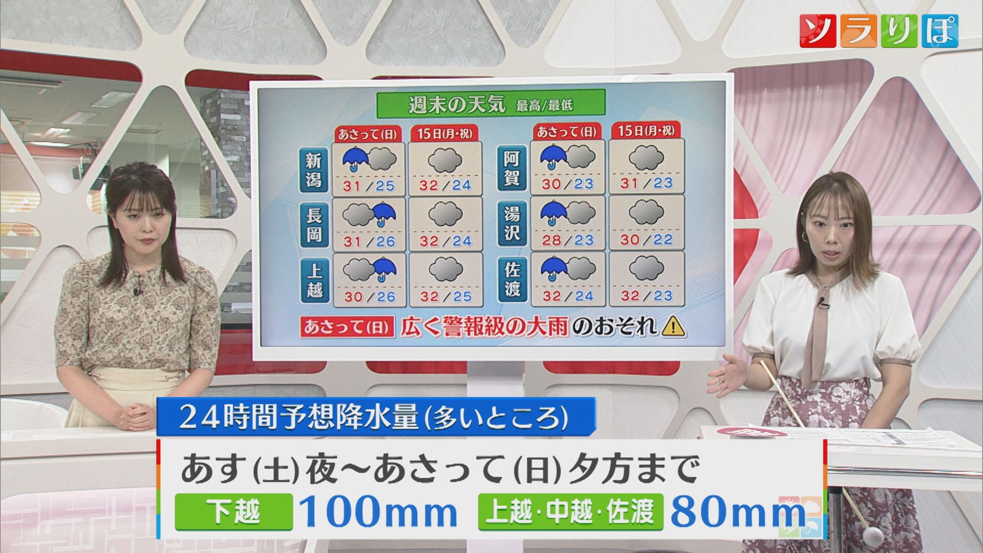 3連休は荒れ模様･･･「警報級の大雨」に注意のところも【気象予報士が解説｜新潟】 2025年09月12日(金)