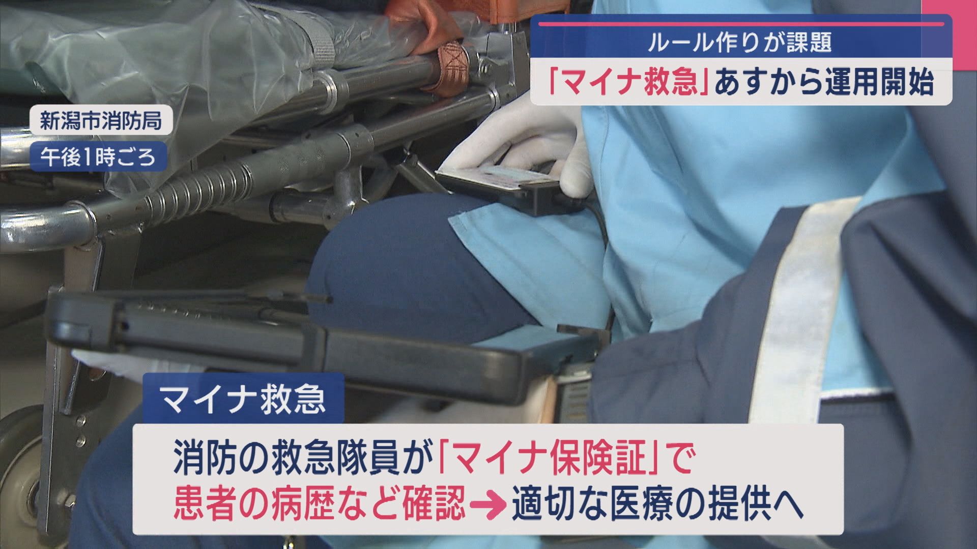 マイナ保険証を活用した「マイナ救急」10月1日から運用開始、ルール作りが課題【新潟】 2025年09月30日(火)