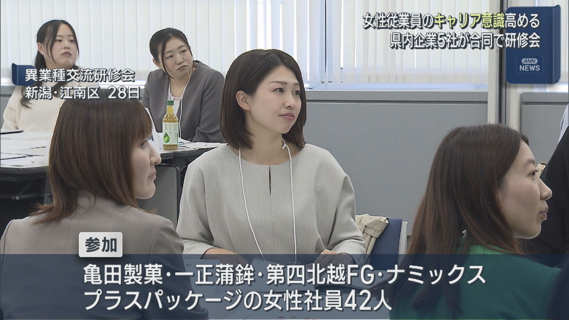 女性のキャリア意識を高める 県内企業5社が合同で研修会【新潟】 2025年10月31日(金)