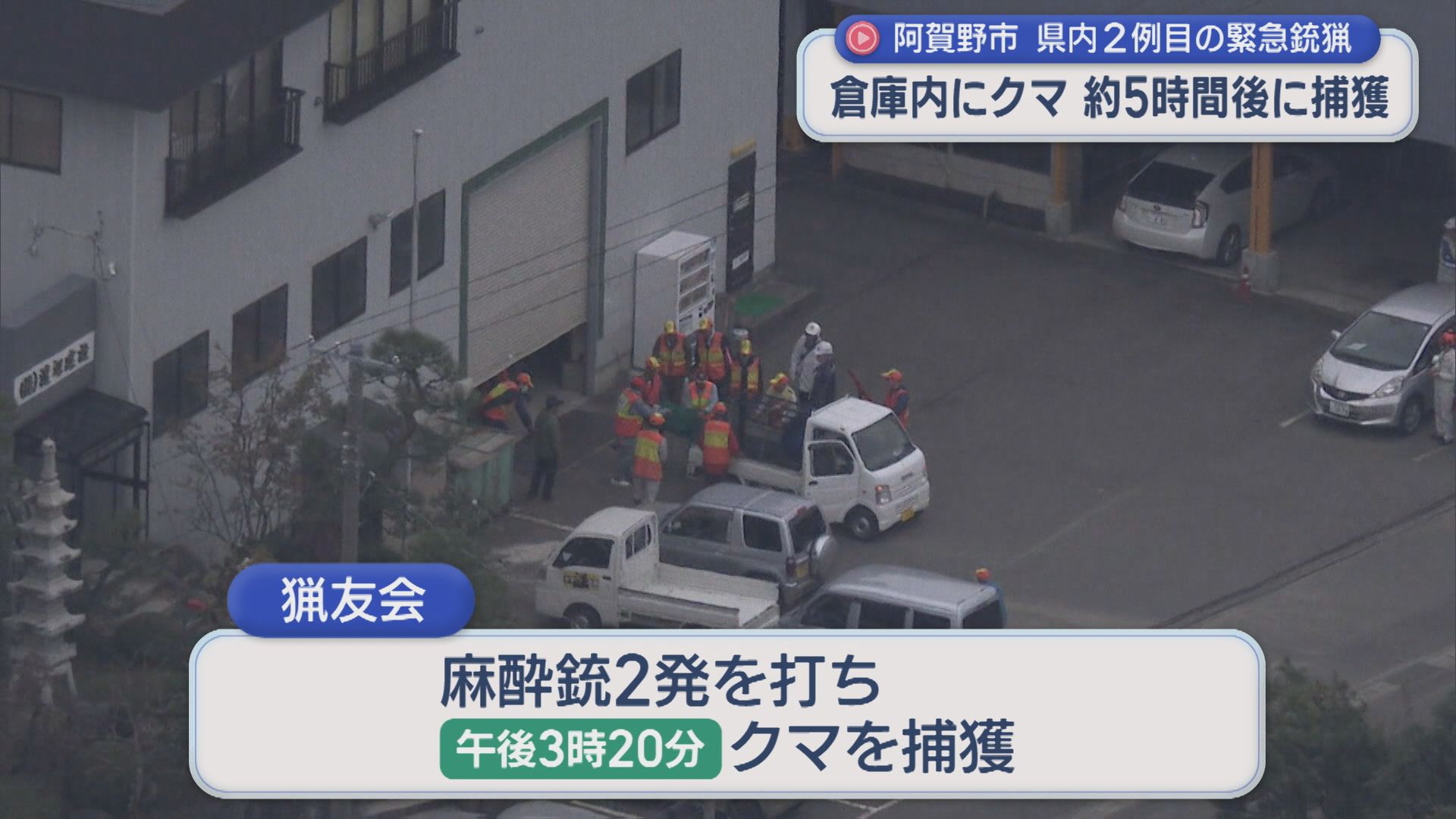 倉庫内にクマが･･･県内2例目の「緊急銃猟」約5時間後に捕獲【新潟･阿賀野市】 2025年10月31日(金)