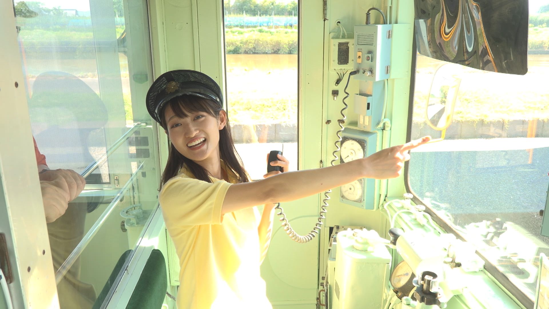 “かぼちゃ電車”で車掌気分！ 新潟市南区月潟