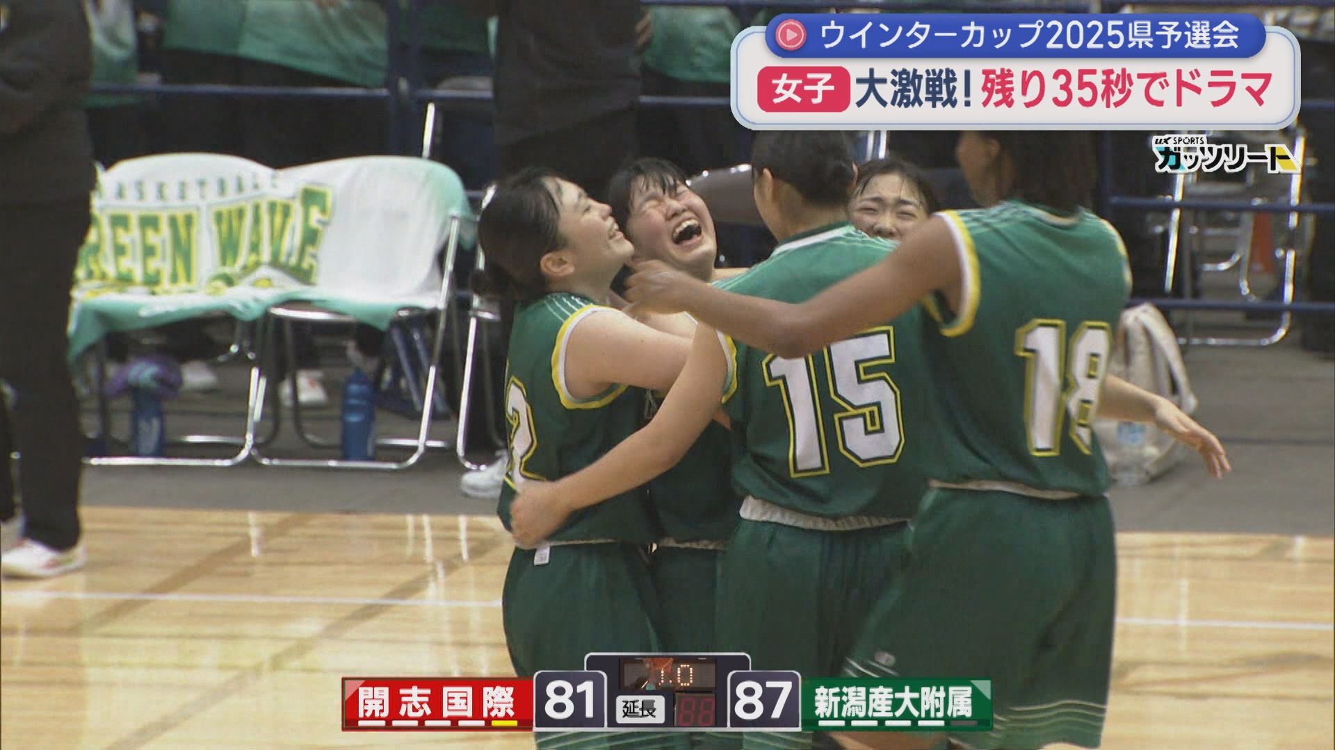 【高校バスケ｜女子】残り35秒でドラマ！一進一退の熱戦（ウインターカップ2025新潟県予選会）【新潟】 2025年11月04日(火)