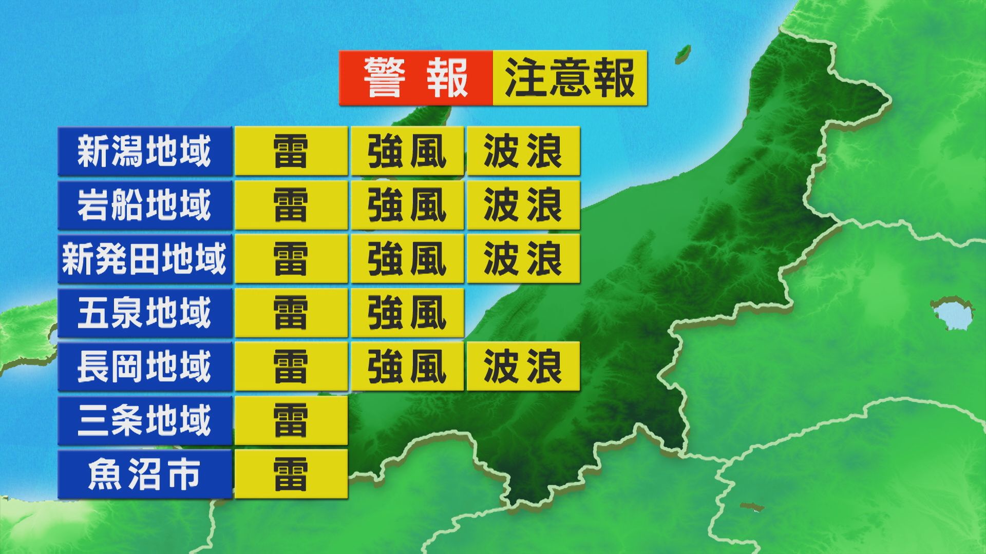 広く雨が降り 雨脚が強まるところも、突風・落雷に注意を【これからの天気(10日11時40分現在)｜新潟】 2025年11月10日(月)