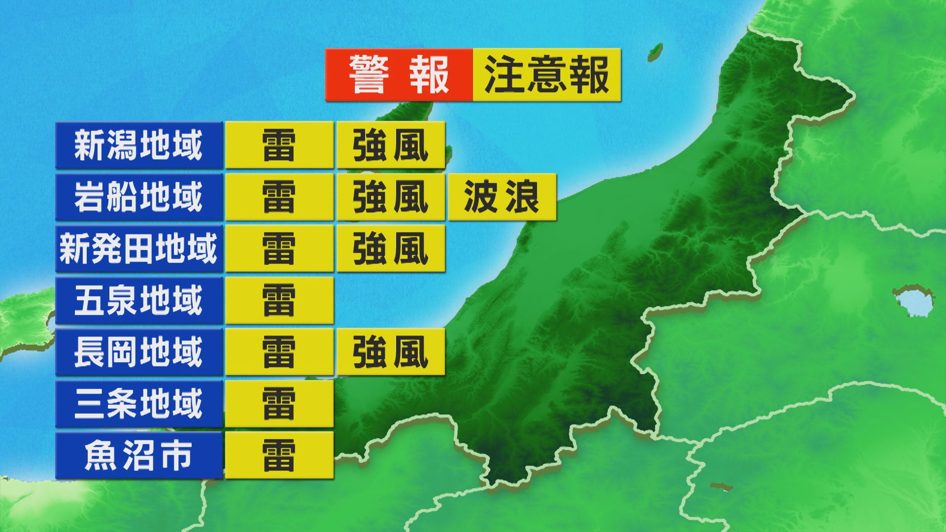夕方にかけて広い範囲で雨に、カミナリを伴うところも【これからの天気(12月1日11時40分現在)｜新潟】 2025年12月01日(月)