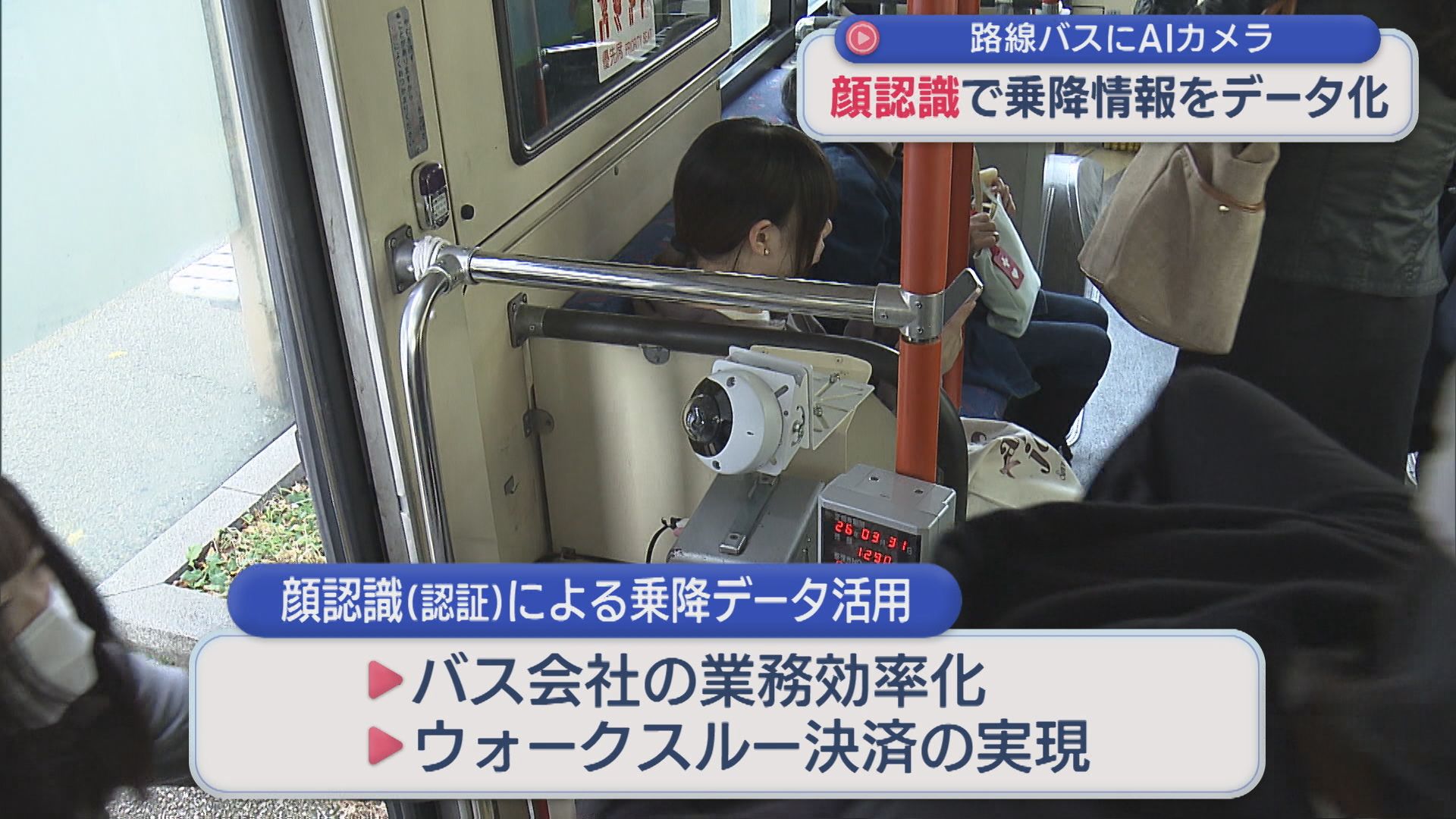 課題だった通信状況を大幅に改善、路線バスにAIカメラ搭載し乗降情報をデータ化する実証実験【新潟】 2025年12月02日(火)