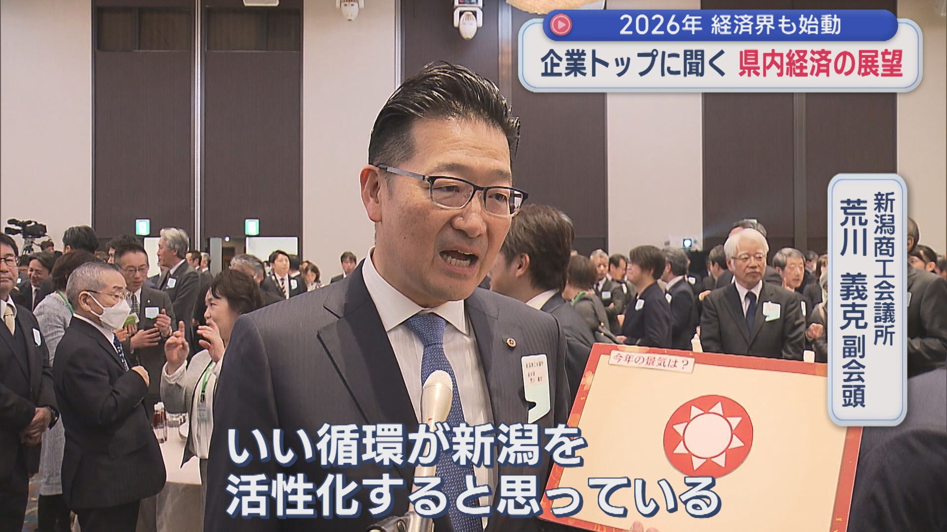 2026年の県内経済は？各企業のトップに聞く『コメの動向』『観光』再稼働迫る『柏崎刈羽原発』の影響は【新潟】 2026年01月07日(水)