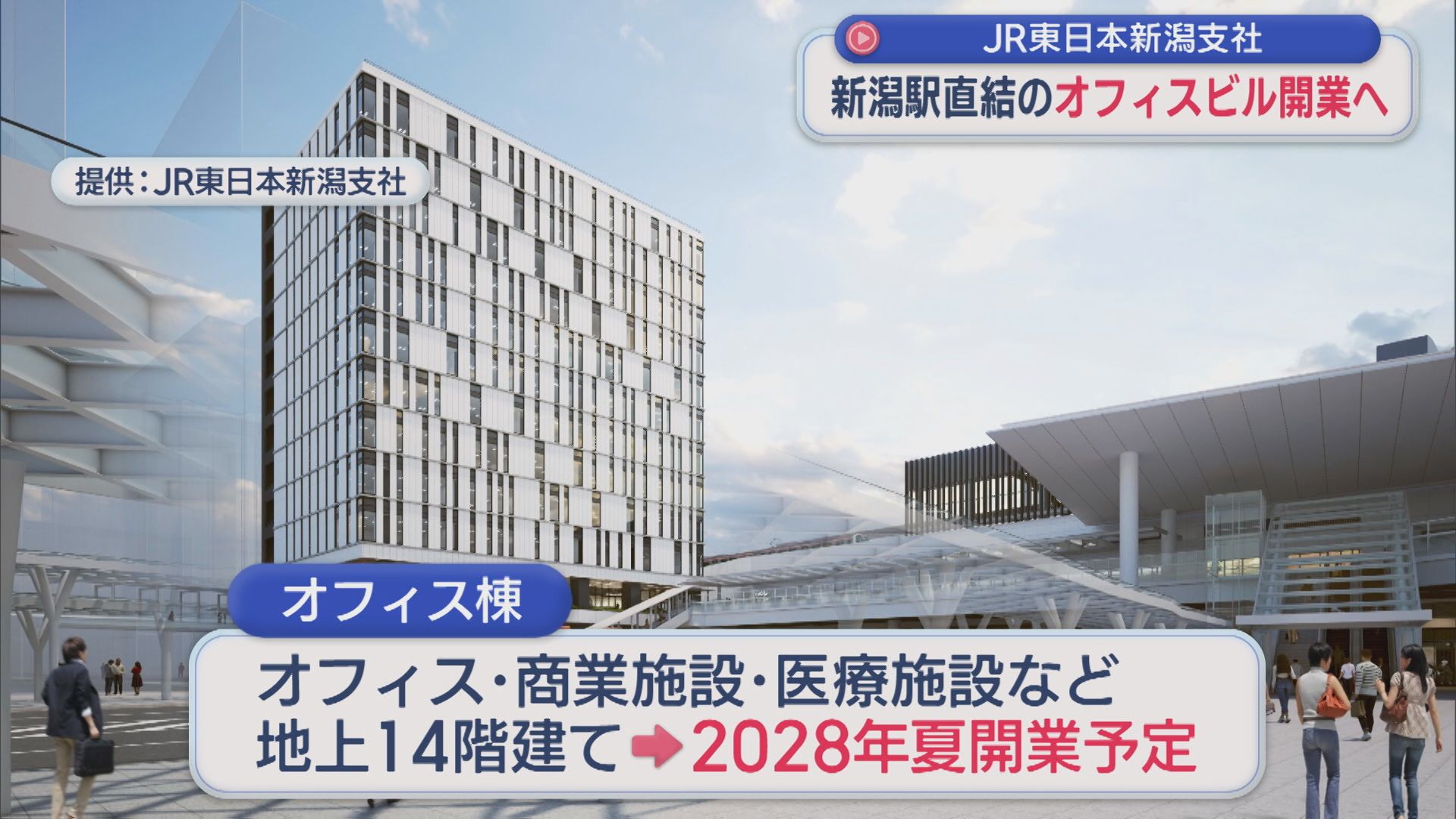 新潟駅直結のオフィスビルを2028年開業へ「新潟の存在感・シンボルとして」【新潟】 2026年05月19日(火)