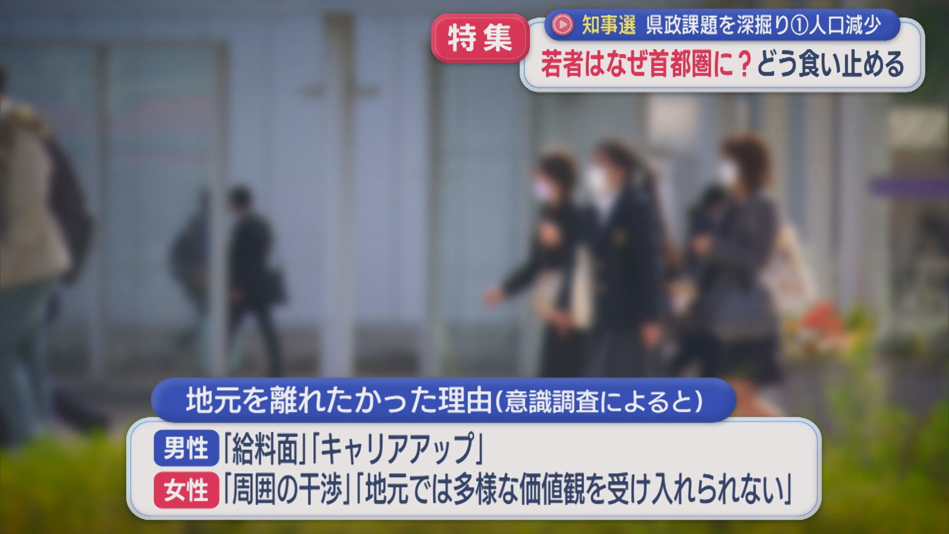 【特集｜県知事選挙】若者はなぜ首都圏に？どう食い止める：県政課題の実情を深掘り①「人口減少」【新潟】 2026年05月22日(金)