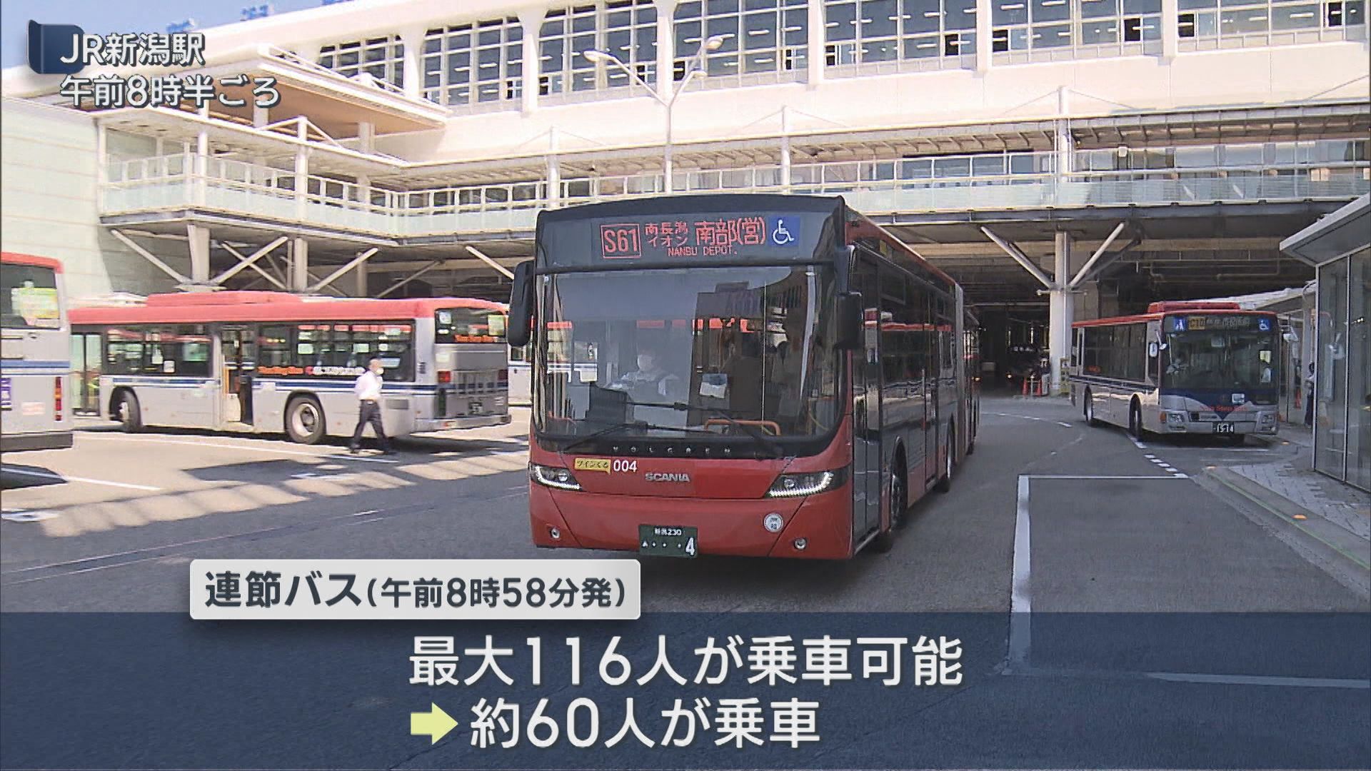 乗客を乗せて実験「連節バス」活用、新潟駅南エリアでバス利用者増加【新潟】 2026年06月01日(月)