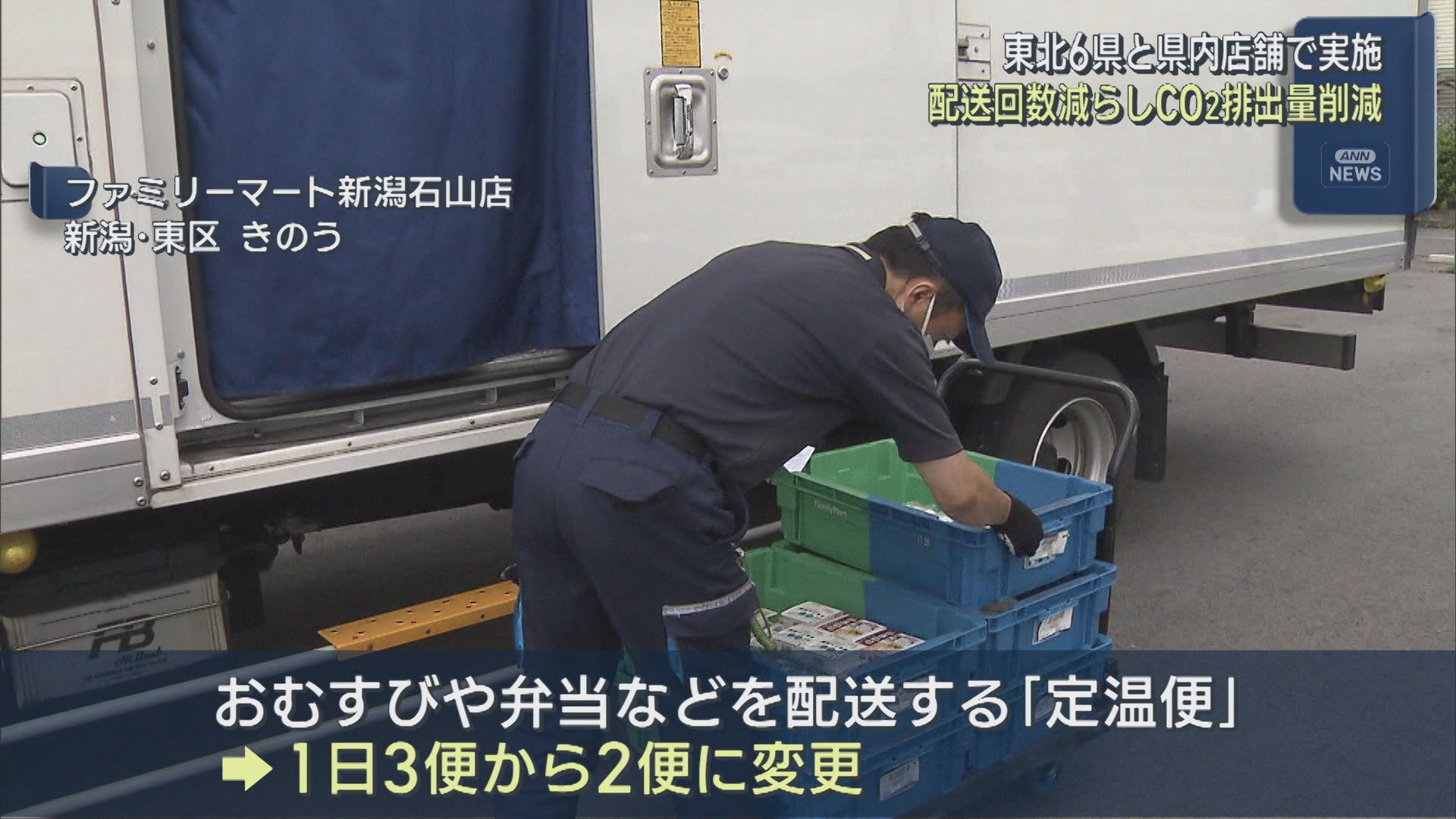 ドライバー不足・燃料費の高騰を受け 店舗への配送回数減らしCO2排出量削減【新潟】