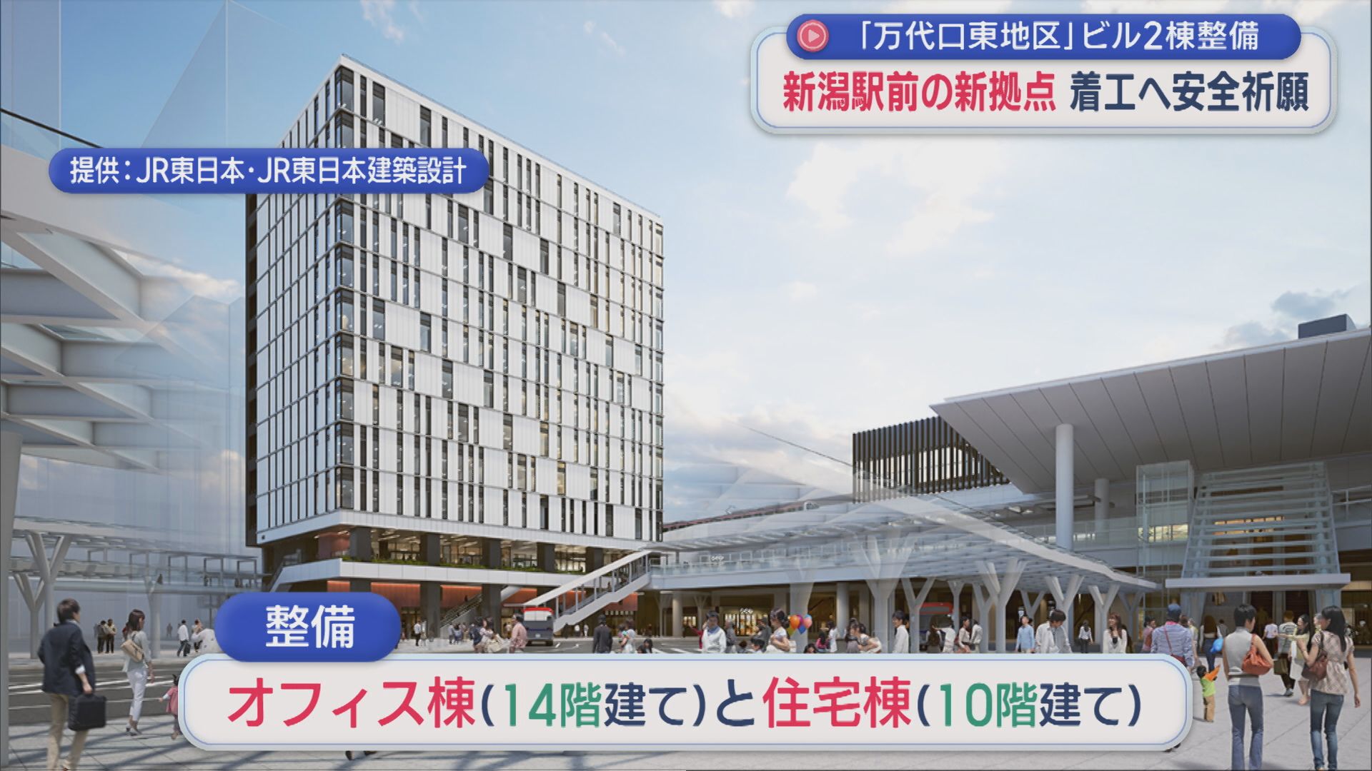新潟駅前の新拠点 2028年開業へ「万代口東地区」ビル2棟整備、着工へ安全祈願【新潟】 2026年06月11日(木)