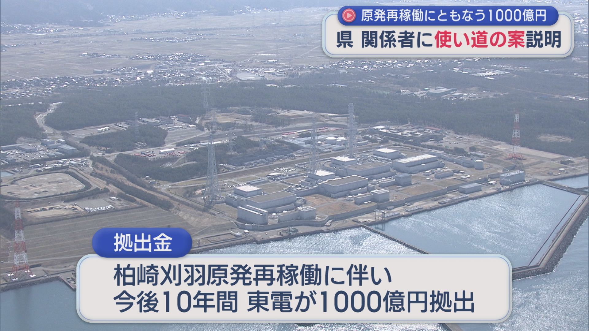 【柏崎刈羽原発】再稼働の見返り「1000億円」県が関係者に使い道案を説明【新潟】 2026年06月24日(水)