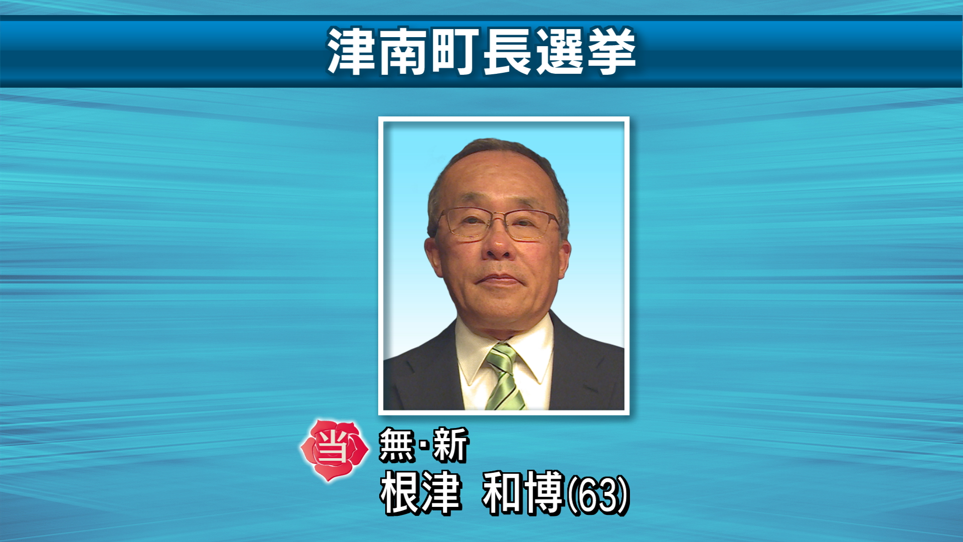 【津南町長選挙】前副町長の新人・根津和博さん(63) 三つどもえの戦い制し初当選【新潟】 2026年06月28日(日)