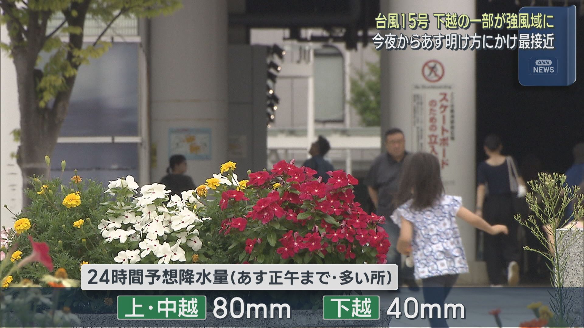 【台風15号】11日夜～12日明け方にかけ最接近 下越・中越の一部が強風域に【新潟】 2026年08月11日(火)