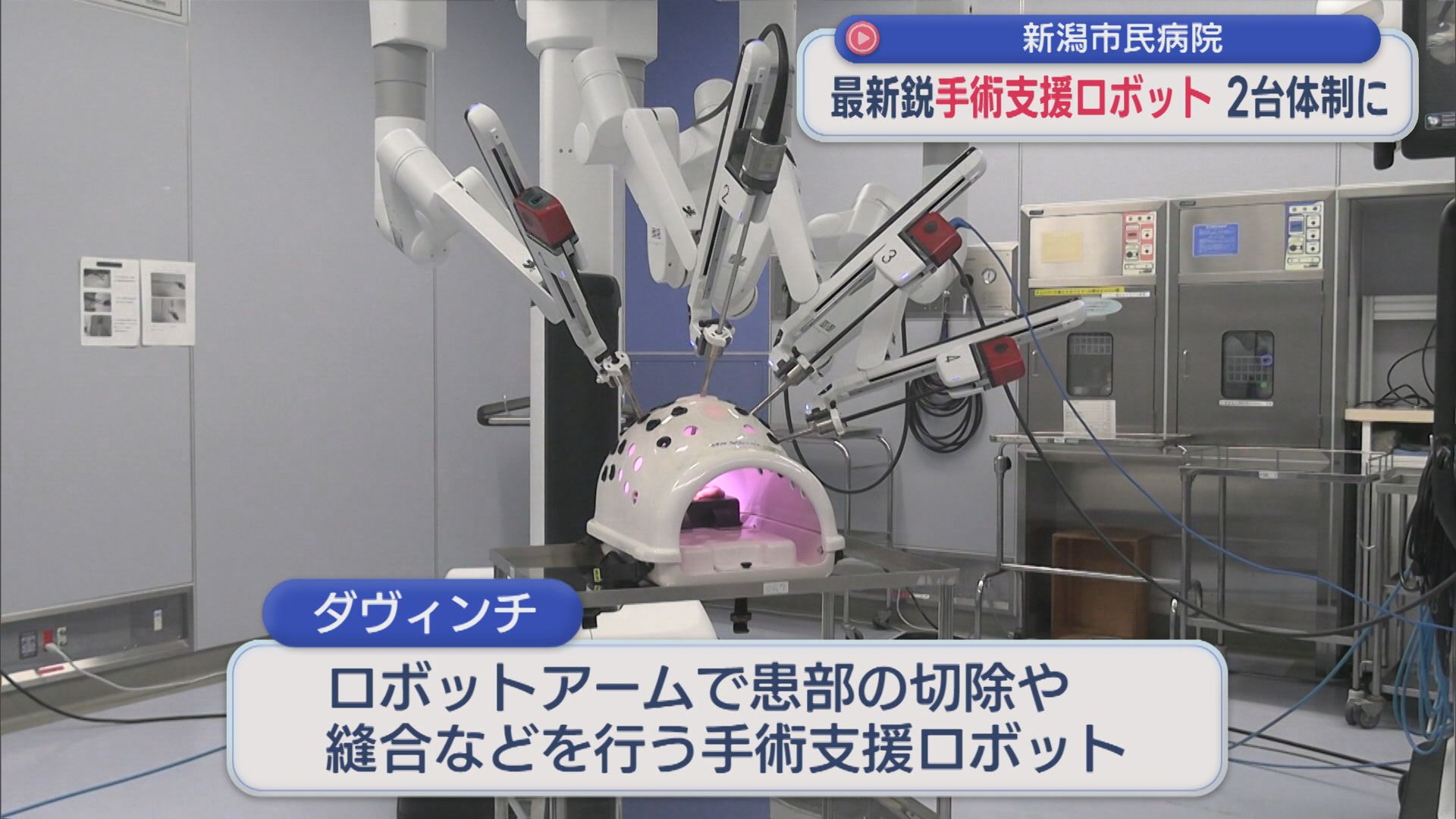 最新鋭「手術支援ロボット」新潟市民病院 2台体制に【新潟】 2026年08月24日(月)