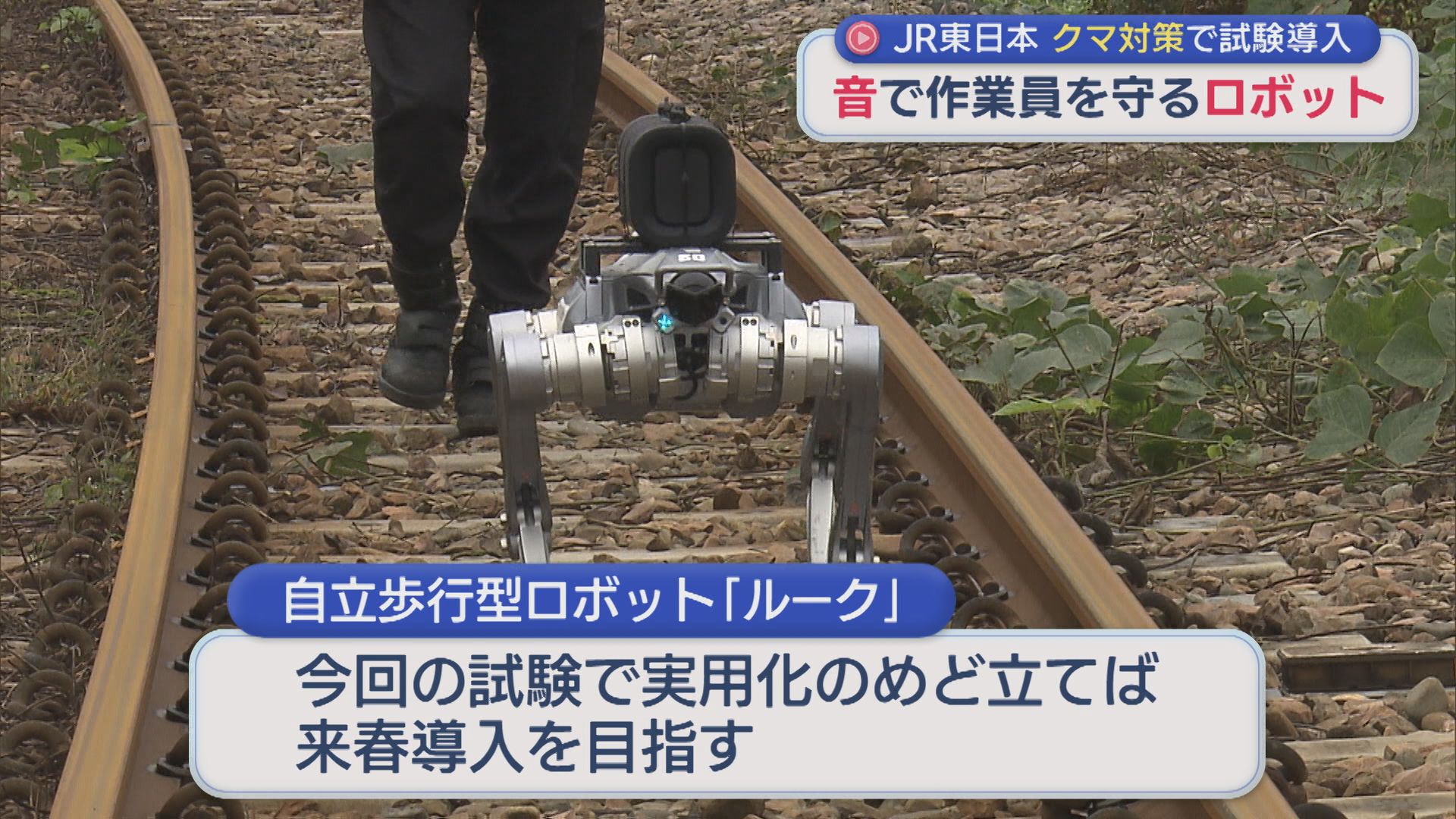 意外な機能でクマを撃退！「ロボット」が一役 JR東日本が試験導入【新潟】