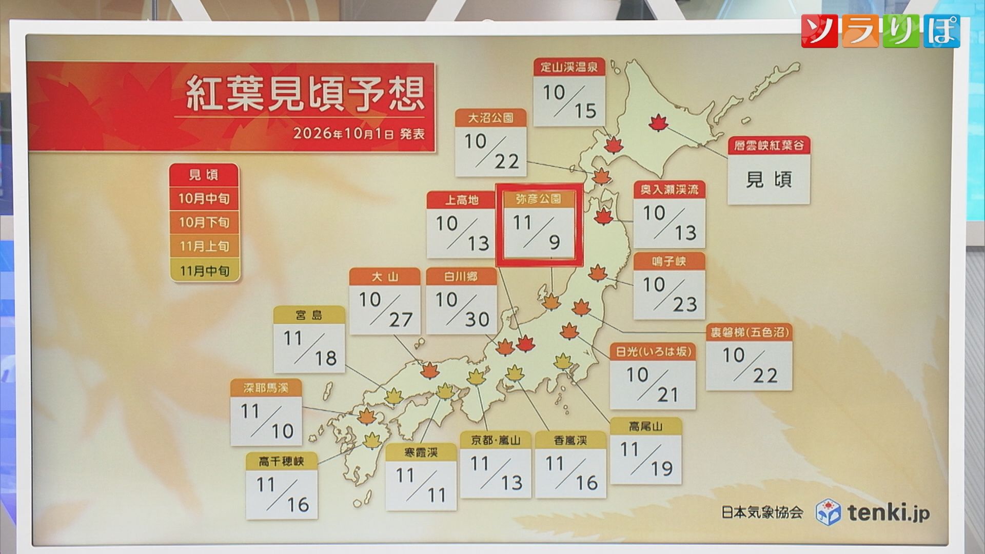 今年の紅葉の見ごろは？7日の服装は長袖を【気象予報士が解説｜新潟】