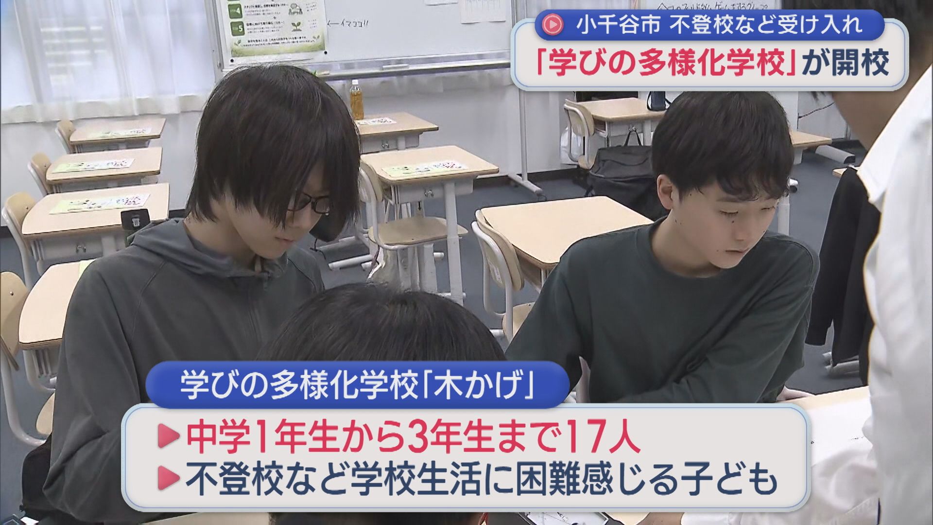 不登校など受け入れ「学びの多様化学校」が開校【新潟・小千谷市】