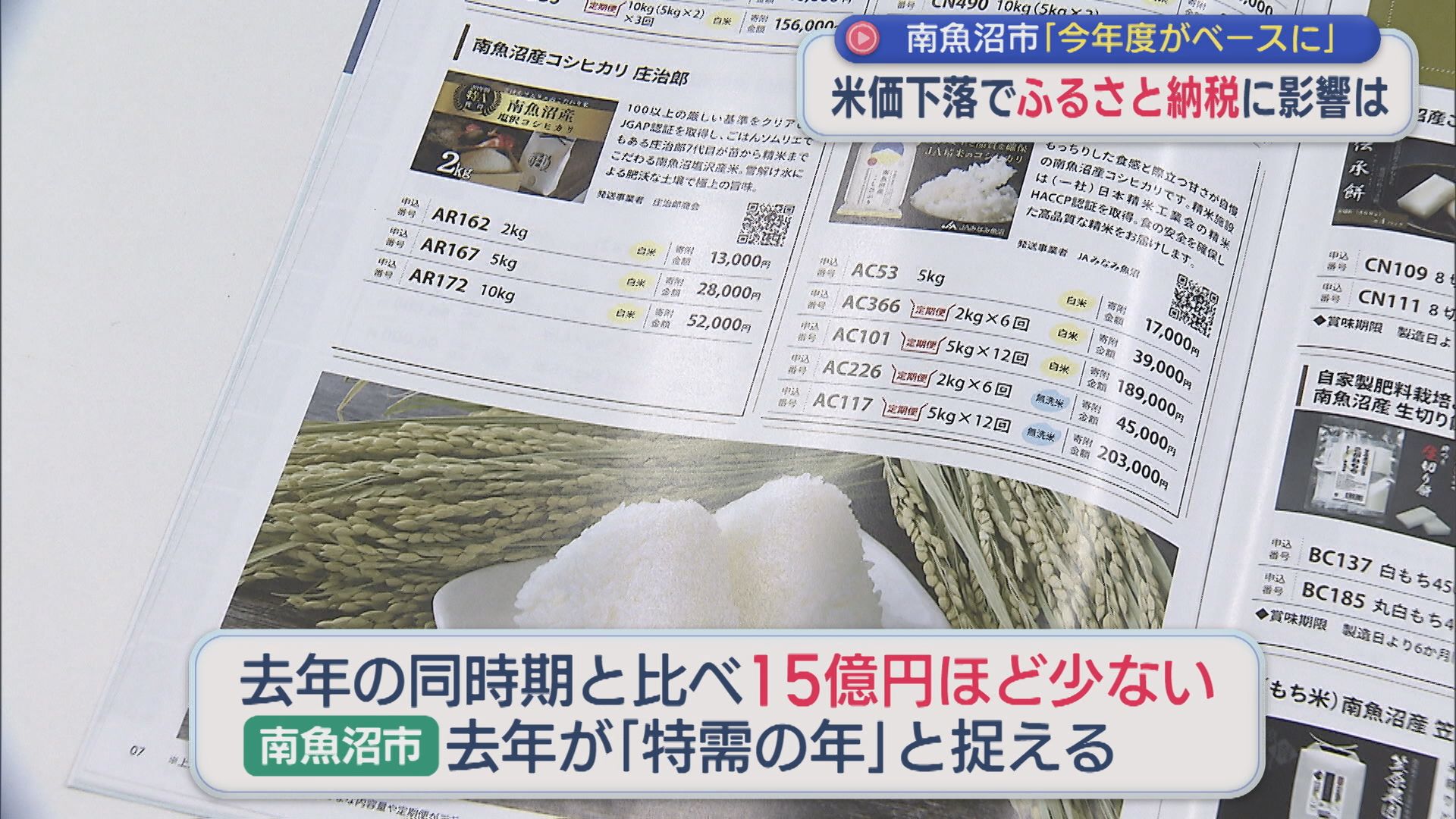 米価下落で「ふるさと納税」に影響は？2025年がいわば『特需の年』【新潟・南魚沼市】