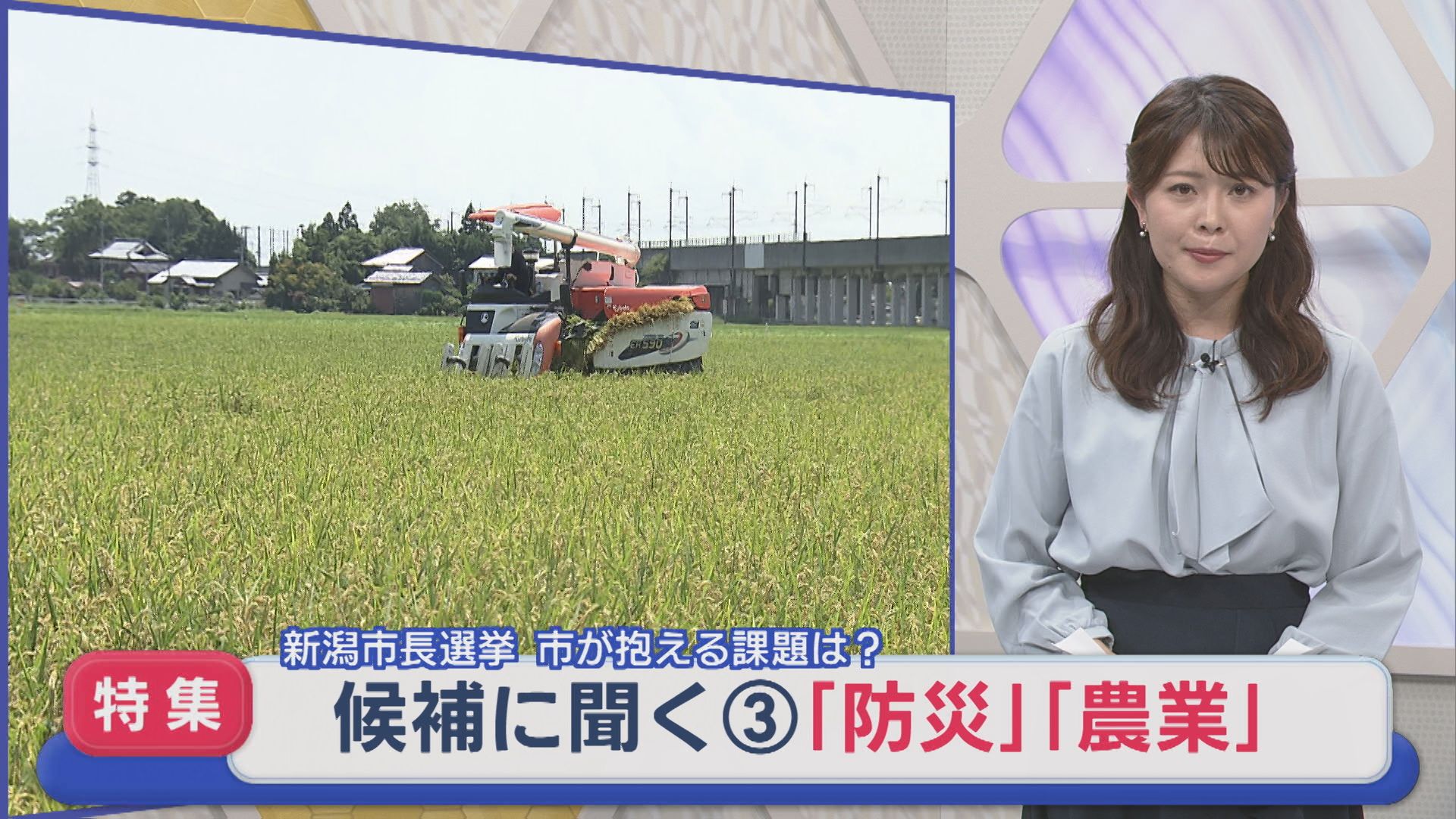 【特集｜新潟市長選】「防災」「農業」3候補の訴えは？：候補に聞く③【新潟】