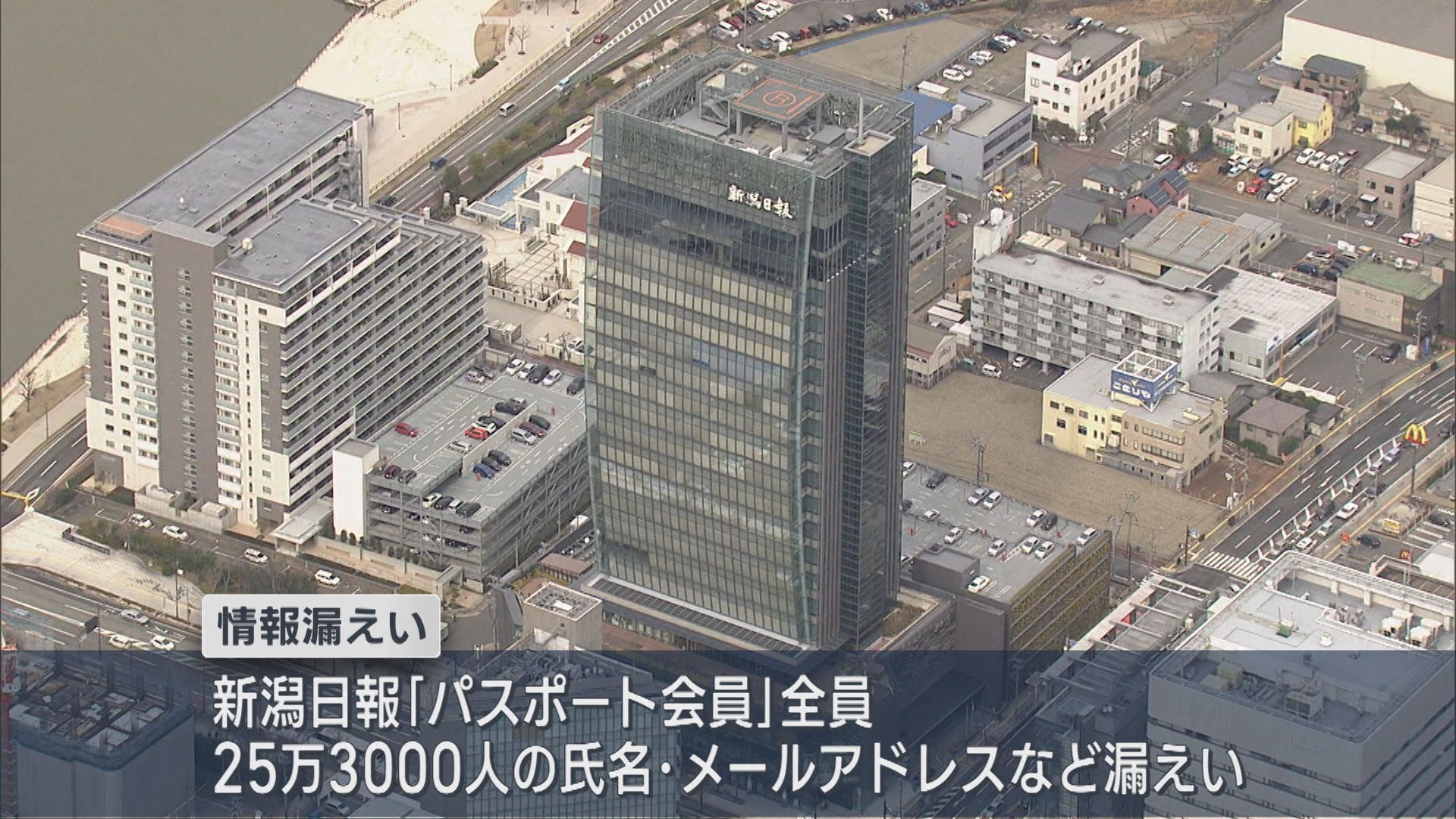 新潟日報社「パスポート会員」25万3000人の情報漏えい【新潟】